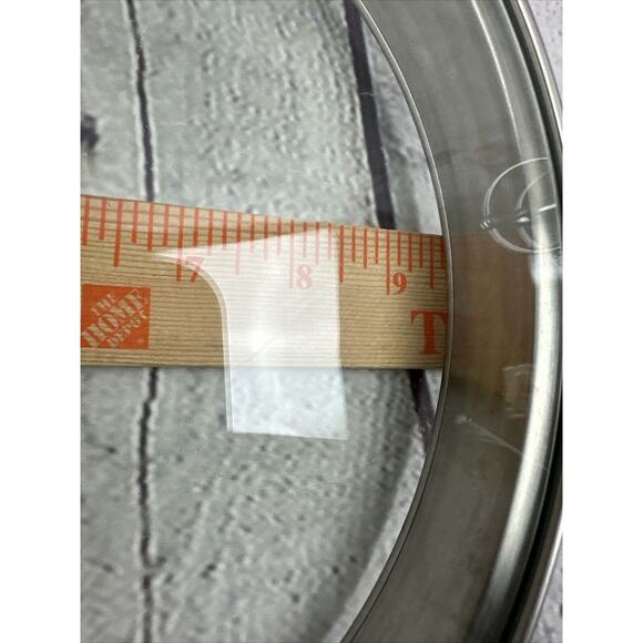 Calphalon Strainer Lid Vented Glass Stainless Steel 9.5”‎ - Picture 5 of 7